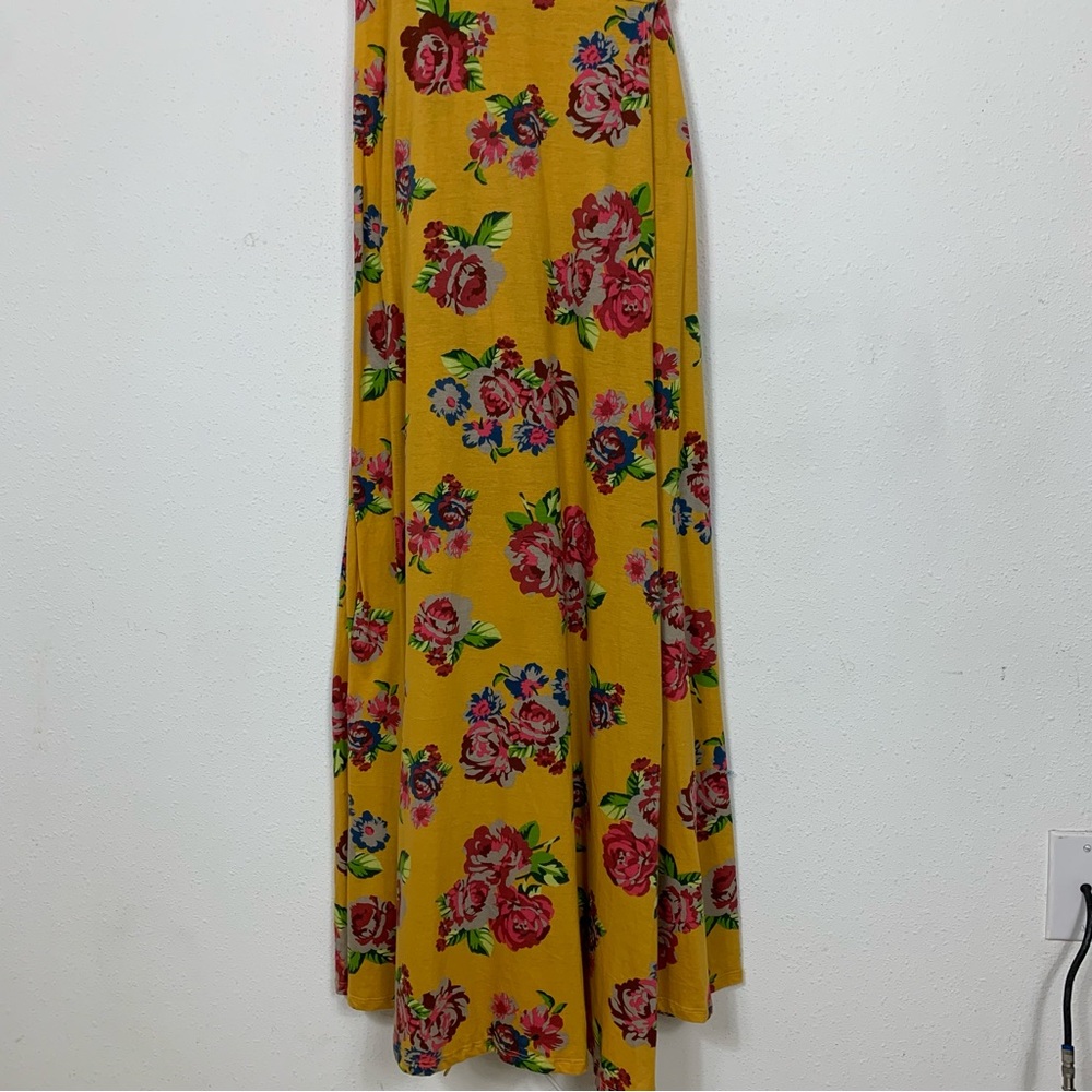 Matilda Jane Alana Yellow Floral Wrap Maxi Dress Garden Sz Small - Picture 3 of 11